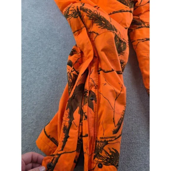Grander Mountain Men's Realtree Waterproof Tech20 Breathable Orange Camo Jacket - Picture 16 of 16